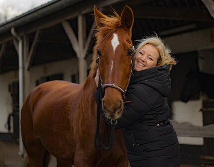 leren halster rose gold