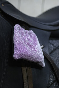 Stirrup covers glitter pink