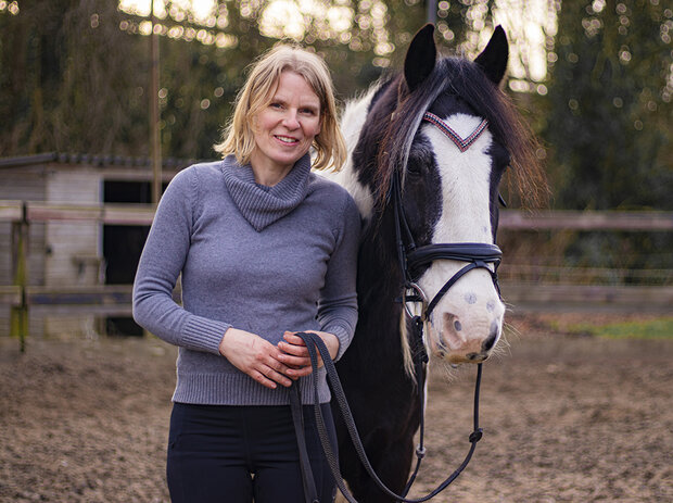 Browband Bordeaux Red & Black - Embrace