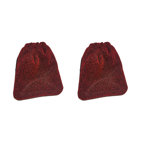 Beugelhoezen glitter red